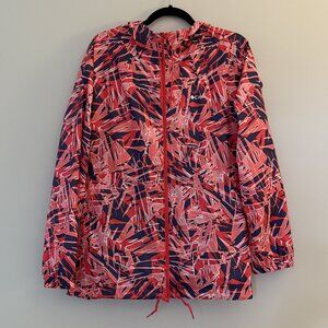 Columbia Geometric Camouflage Windbreaker Hooded Jacket XXL